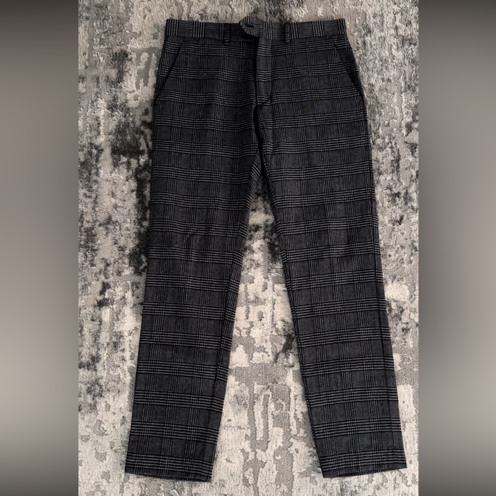 Todd Snyder Black Plaid Men's Pants